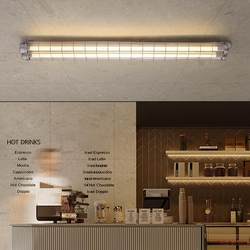 Retro Industrial Style Long Led Ceiling Lamp Coffee Restaurant Office Aisle Creative Clothing Store Commercial Lamp