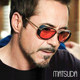 Matsuda Iron Man glasses sunglasses Men's tide retro hip hip hip hip -hop Little Robert Downey Same sunglasses M3023
