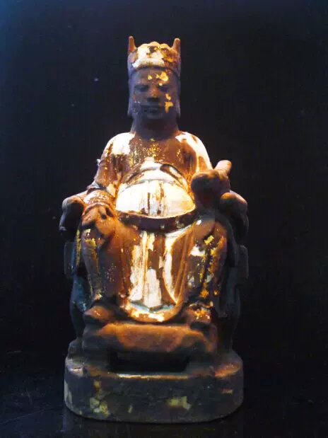 古玩古代老木雕造像佛像明代木雕妈祖九天玄女(已结缘）-Taobao