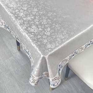 
New tablecloth waterproof oil-proof rectangular household European coffee table light luxury dining tablecloth hotel tablecloth fabric art
