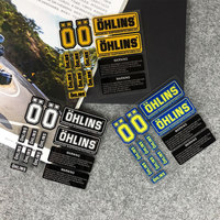 Motorcycle Modified Shock Absorber Reflective Stickers For Ohlins AO Olins Teacher Shock Absorber Decals Waterproof