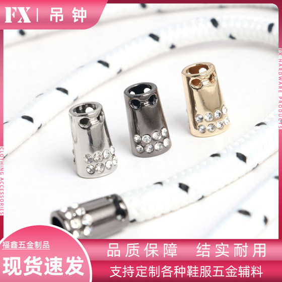 
Metal bell-stitched down jacket, sweatshirt, hood, rope stopper, sports pants waist pendant, diamond decorative buckle accessories