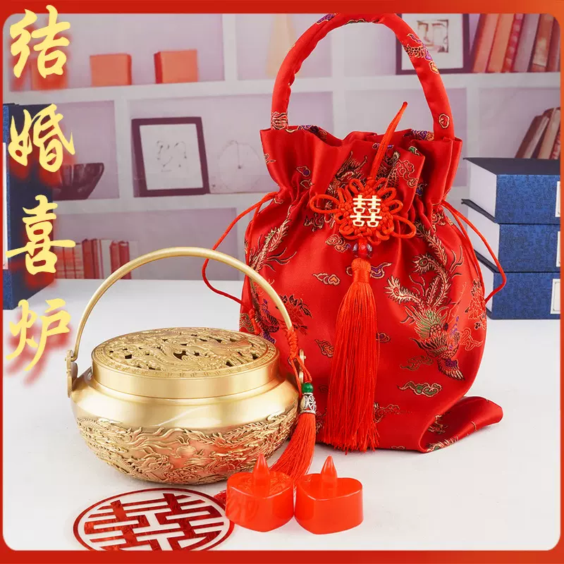 銅手炉　手焙り　香炉　銅暖手炉　龍鳳呈祥透彫火屋　提手銅炉 銅手炉 手焙り 香炉 銅暖手炉 龍鳳呈祥透彫火屋 提手銅炉