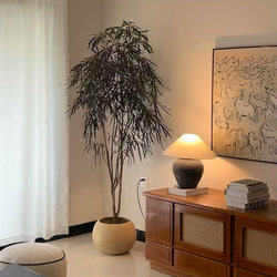 Simulated Green Plant Peacock Tree High-End Light Luxury Indoor Plant Potted Plant Large Fake Green Plant Floor-Standing Decoration for Living Room