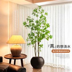 Artificial Greenery, Horse-Dranker Tree, High-End Light Luxury Living Room Balcony Fake Greenery, Landscaping, Antique-Style Indoor Plant Decoration Tree