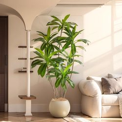 Simulated Green Plants, High-End Light Luxury Brazilian Wood Indoor Living Room Decoration, Floor-Standing Ornaments, Simulated Fake Plants, Potted Landscaping