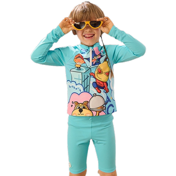 TOSWIM splitting long sleeve children's swimsuit
