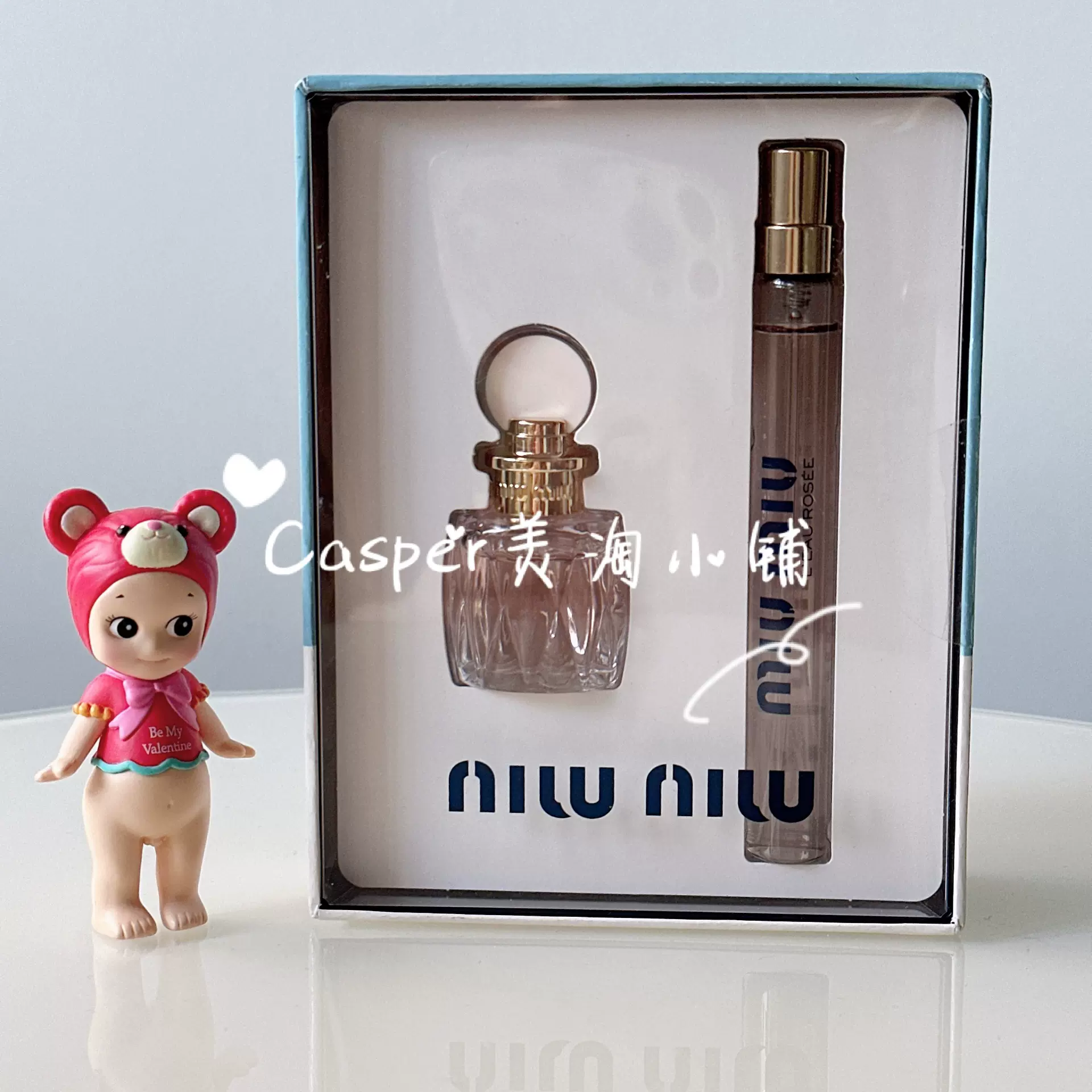 美国专柜 miu miu 缪缪女士香水 粉漾玫瑰 游转幻境 q版香水 小样