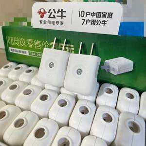 
Bull two-pin new plug 10A two-plug single-phase two-pole plug 10L1G power plug genuine and original