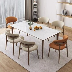 Light Luxury Modern Scandinavian Designer Popular Dining Chair Simple Cafe Leisure Negotiation Home Restaurant Backrest Chair