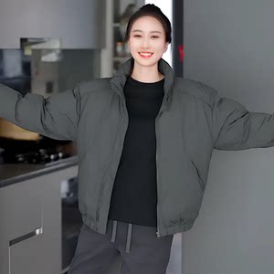 
Winter thickened down cotton-padded jackets for men and women, versatile cotton-padded jackets, trendy couple's cold-proof and warm stand-up collared cotton-padded jackets