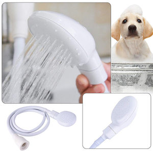 
Popular direct supply simple pet shower plastic household shower bath quick-connect nozzle cat and dog cleaning and beauty supplies