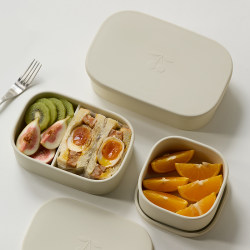 Mili Fengwu Food-Grade Silicone Lunch Box for Office Workers, Microwaveable, Compartmentalized, Sealed Bento Box