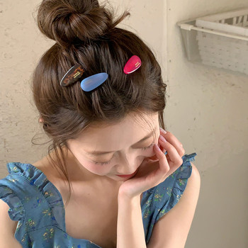 
3 packs mini water drop oval hair clip cute small hair clip forehead bangs hair card makeup clip women