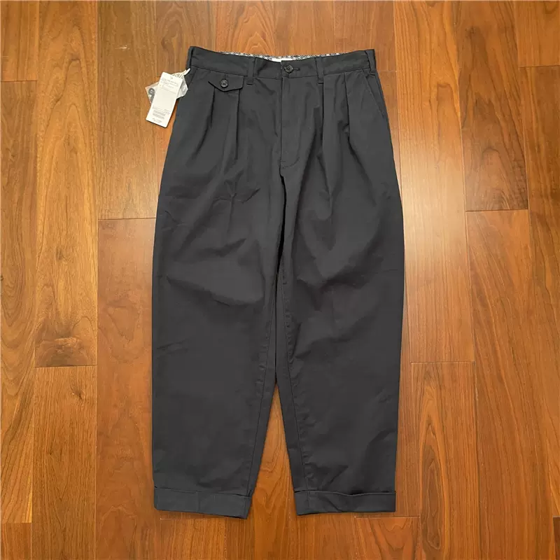 BEAMS SSZ STRETCH GABA SARROUEL PANTS 宽松直筒休闲裤23AW-Taobao