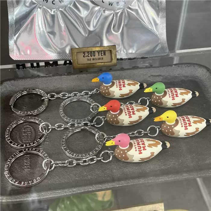 国仓HUMAN MADE DUCK KEY RING 22AW 潮牌时尚彩色鸭子钥匙扣-Taobao