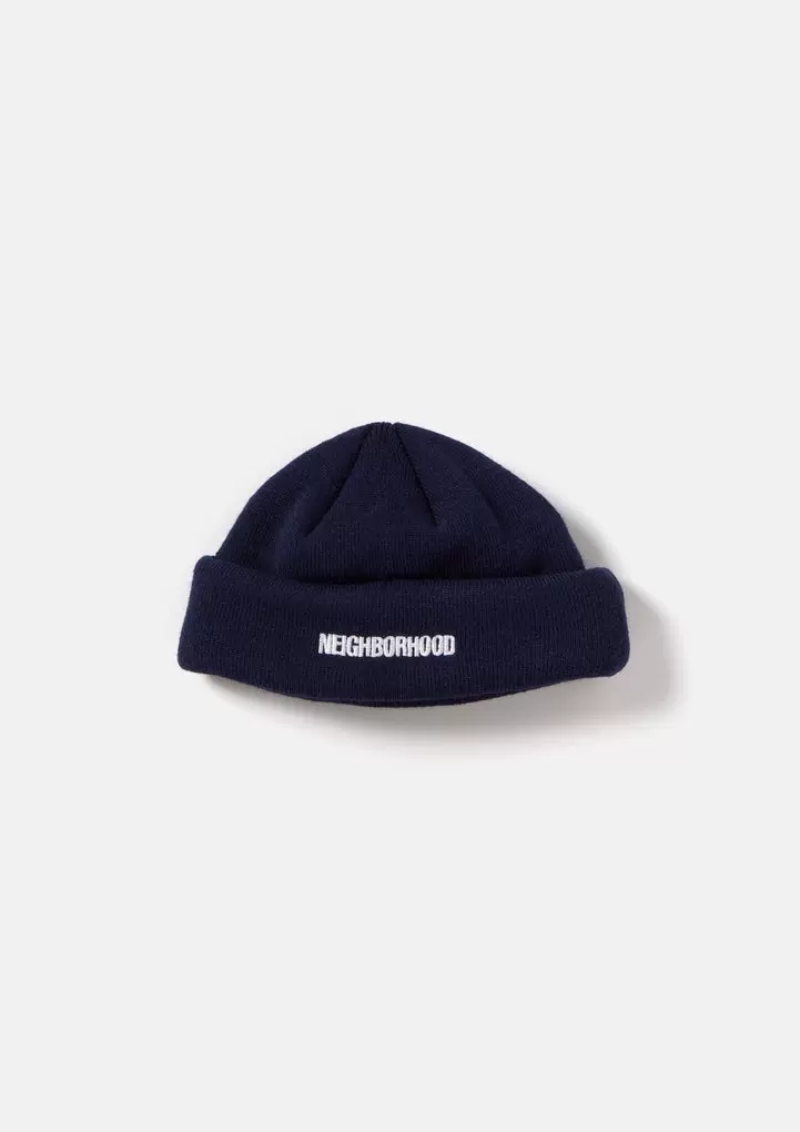 壹树NEIGHBORHOOD BEANIE MINI 保暖针织刺绣logo冷帽23AW-Taobao