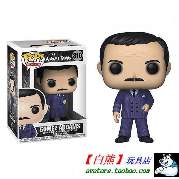 810 正品FUNKO POP 亚当斯一家The Addams Family 戈麦斯Gomez-Taobao