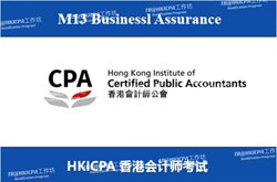 Hkicpa Hong Kong Accountant Examination Qp M13 Business Assurance Kp