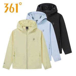 
[Same style in the mall] 361 windbreaker jacket for women's autumn new water-repellent hooded running sports top 2681