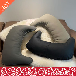 Perforated Moon Pillow, Trendy Sofa Cushion, Universal for Home and Barber Shops, Simple Modern Design, Perfect for Using Your Phone