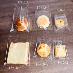 Bread Bag Transparent Self-Sealing Self-Adhesive Caterpillar Disposable Long Strip Baked Goods Toast Small Cookie Packaging Bag