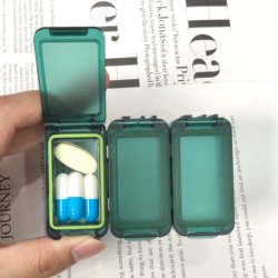 Portable Medicine Box for Three Meals a Day, Portable Medicine Dispensing Box, Seven-Day-A-Week Health Care Medicine Storage Box, Sealed and Moisture-Proof