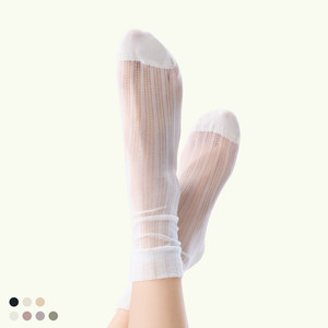 
Socks say spring and summer thin versatile new product breathable and slim and easy to dry ice stockings mid-tube socks ins style fashionable women's socks