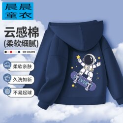 Boys' Jacket, Spring and Autumn Style, Versatile, 2025 New Model, Medium and Large Children's Autumn Hooded Cardigan Sweatshirt, Children's Autumn Clothing