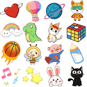 
Embroidered patches, high-end cute children's cloth patches, down jackets, self-adhesive sewing-free clothes, pants and sweaters to repair holes