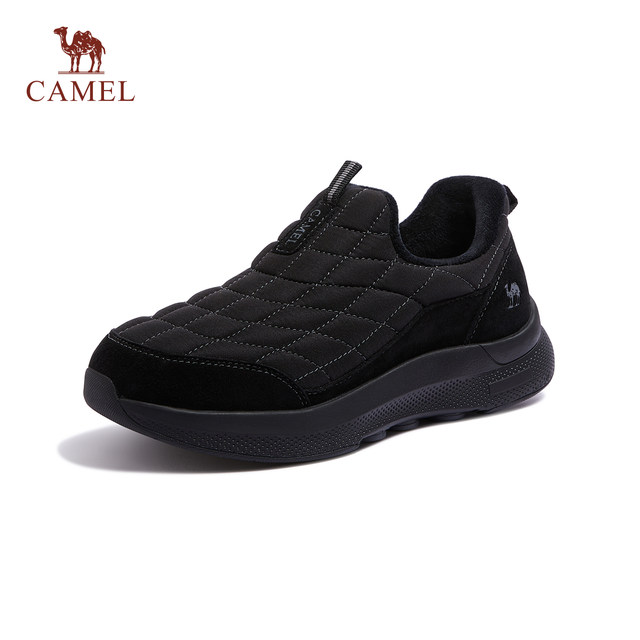 Camel lightweight, soft, elastic, comfortable, warm and cold-resistant cotton shoes without laces
