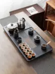 Haofeng toàn bộ đá vàng đen khay trà Bộ trà Kung Fu hộ gia đình hoàn toàn tự động bếp điện bàn trà ấm trà nắp bát
