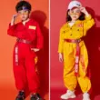 Quần áo công sở một mảnh hip-hop mùa hè mới dành cho trẻ em hip-hop dành cho bé trai và bé gái, quần áo biểu diễn rộng rãi hợp thời trang dành cho trẻ em