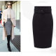 Gray stretch skirt, autumn and winter woolen material, hip-covering skirt, high-waisted, slim-fitting, knee-length mid-skirt, Korean version, versatile one-step skirt