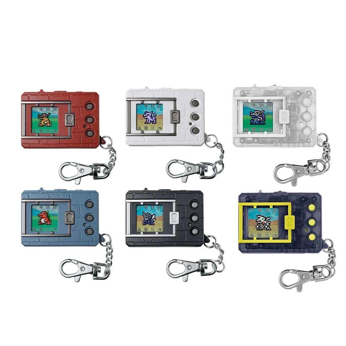 Подлинная машина Bandai Spot PB Digimon Yuanzu Tyrannosaurus Machine V1V2 — цветной экран, 25-летие, с повторной гравировкой
