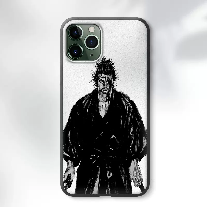 浪客行井上雄彦水墨风黑白适用于苹果13华为p50p手机壳
