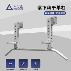 Large Stainless Steel Pull-Up Rings, Horizontal Bar for Home Indoor Use, Wall-Mounted with Holes for Hanging, Swing Fitness Equipment