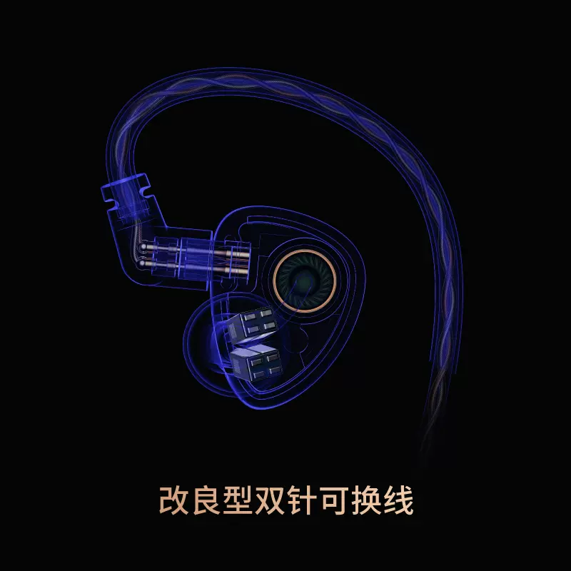 興戈SIMGOT EM6L洛凰一圈四鐵三分頻哈曼系hifi入耳式耳機-Taobao