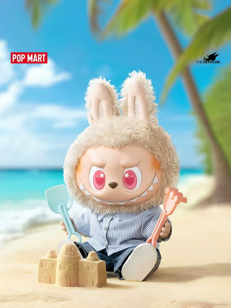 泡泡玛特labubu拉布布夏日野象棋大冒险 眼睛可变搪胶毛绒公仔-淘宝网