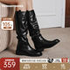 Toomanyshoes Knight Nocturne thick-soled boots knight boots for women