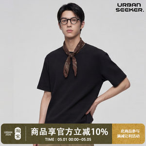 
UrbanStandard Japanese outdoor waffle T-shirt men's summer loose mountain style moisture-wicking sports top