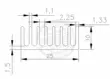 de tản nhiệt Nhôm tản nhiệt hồ sơ 25*25*10MM có rãnh chip điện tử định tuyến bo mạch chủ tản nhiệt CPU khối nhiệt may tan nhiet laptop Linh kiện tản nhiệt