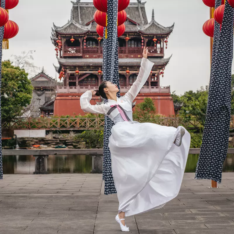 定做朝鲜女款演出服汉服舞蹈服民族风情礼服韩服套装韩国服饰