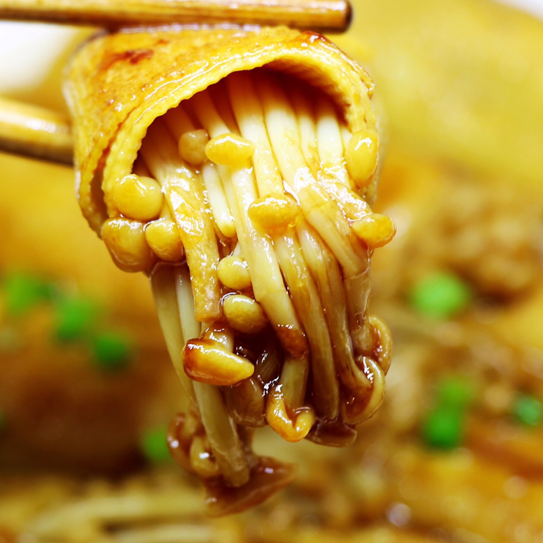 减肥减脂好吃到爆炸豆皮卷金针菇