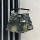 Asymmetric hot girl niche plus velvet thickened denim skirt for women 2025 autumn and winter new casual hip-pack short skirt