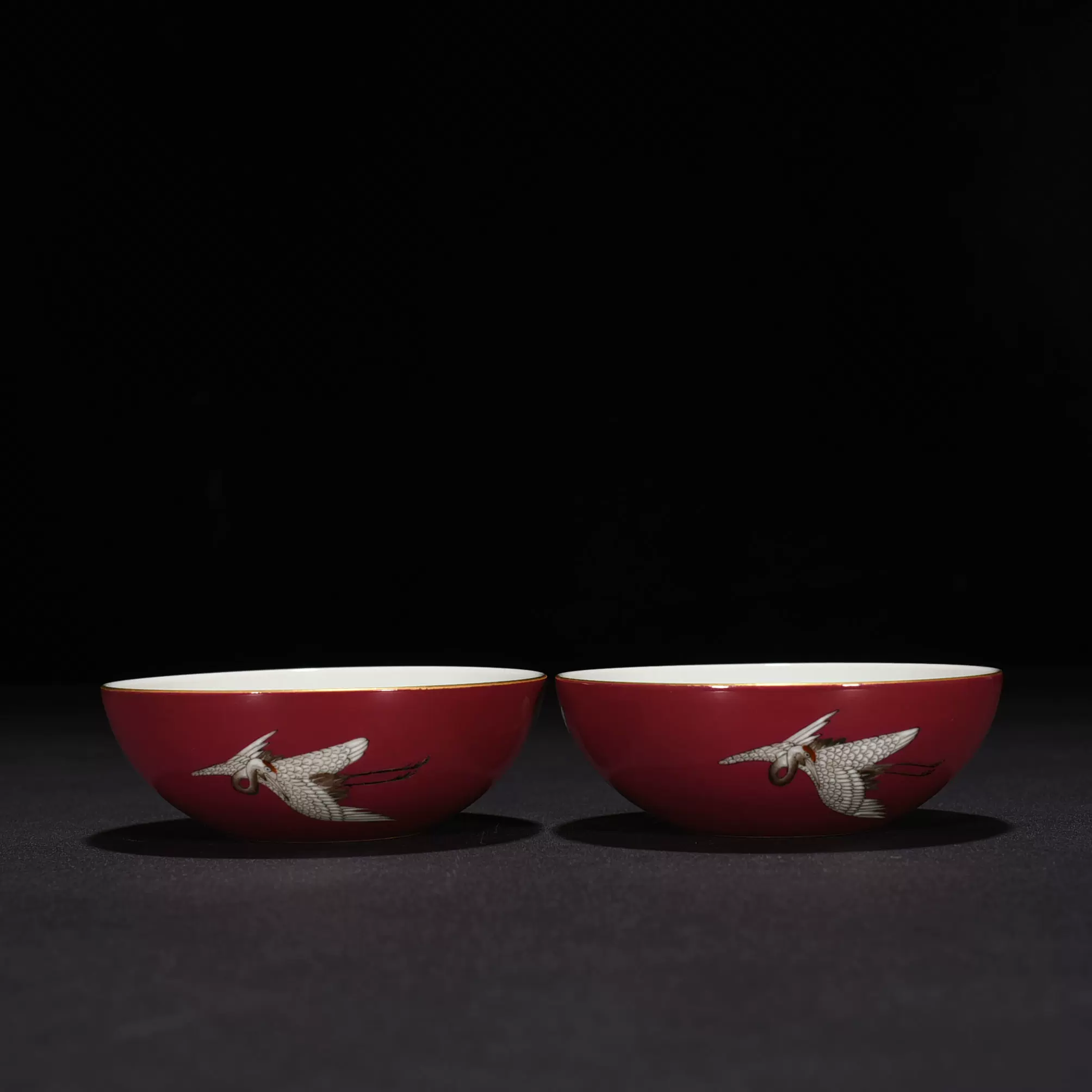 清康熙青花五彩人物纹杯碗古玩古董瓷器老货旧货收藏