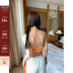 CCKOK strappy halterneck with chest pad solid color short vest summer pure desire exposed navel bottoming women's outer wear
