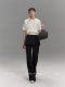 DH OFFICIAL Large flower embroidered round neck sweater Korean skin-friendly simple