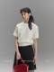 DH OFFICIAL Large flower embroidered round neck sweater Korean skin-friendly simple