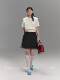 DH OFFICIAL Large flower embroidered round neck sweater Korean skin-friendly simple